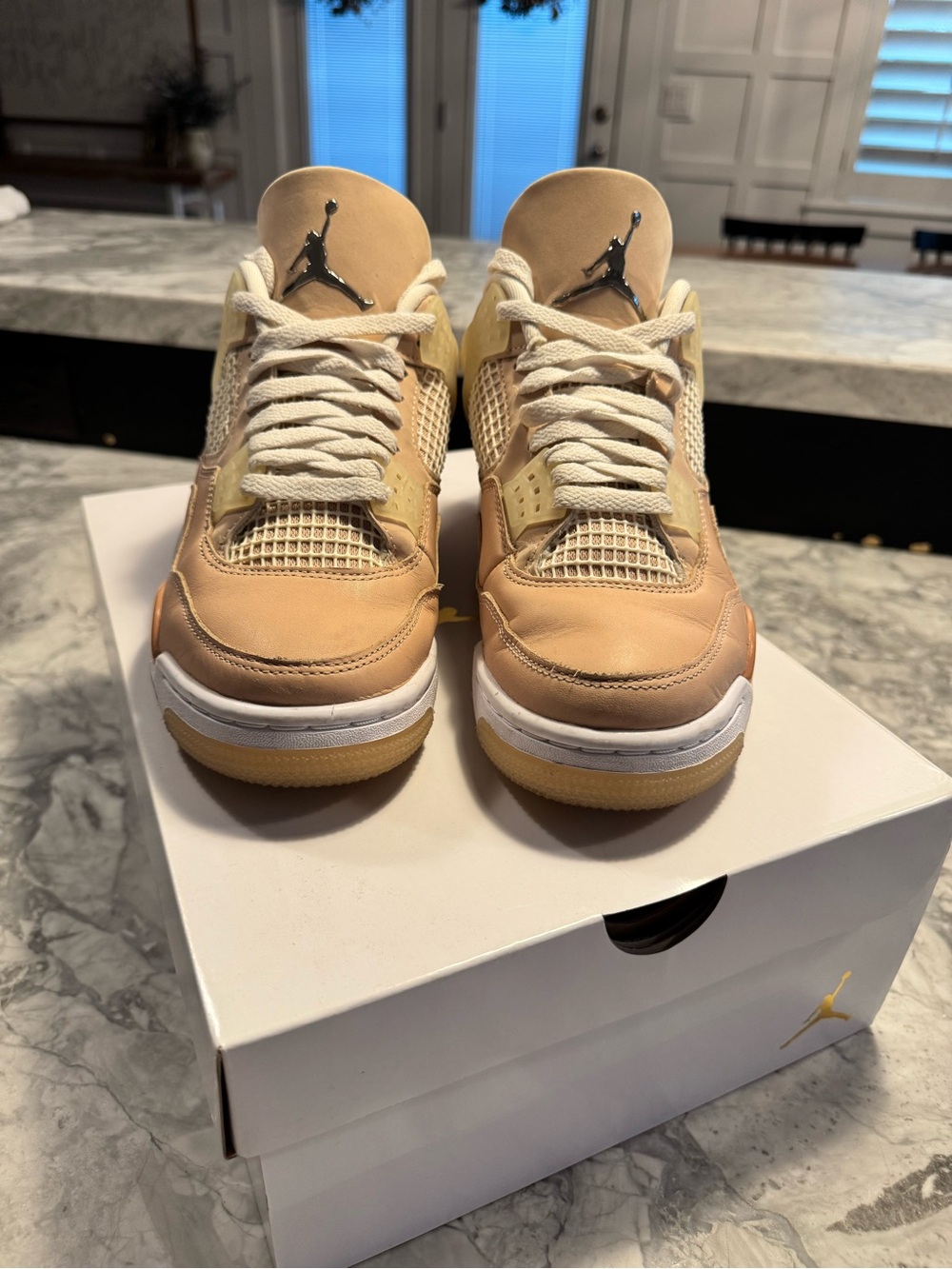 Wmns Air Jordan 4 Retro SHIMMER - Picture 7 of 16